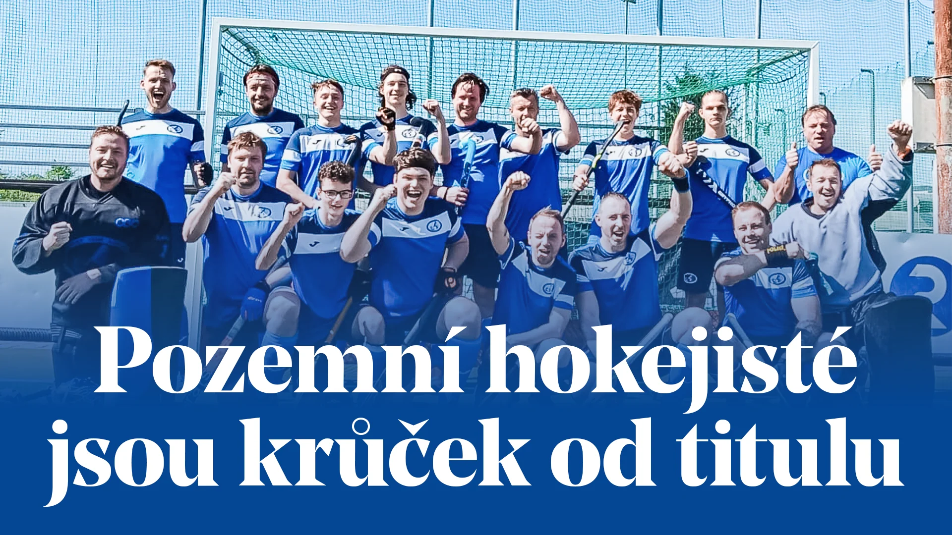 Tři kola před koncem drží pozemní hokejisté sedmibodový náskok na čele první ligy