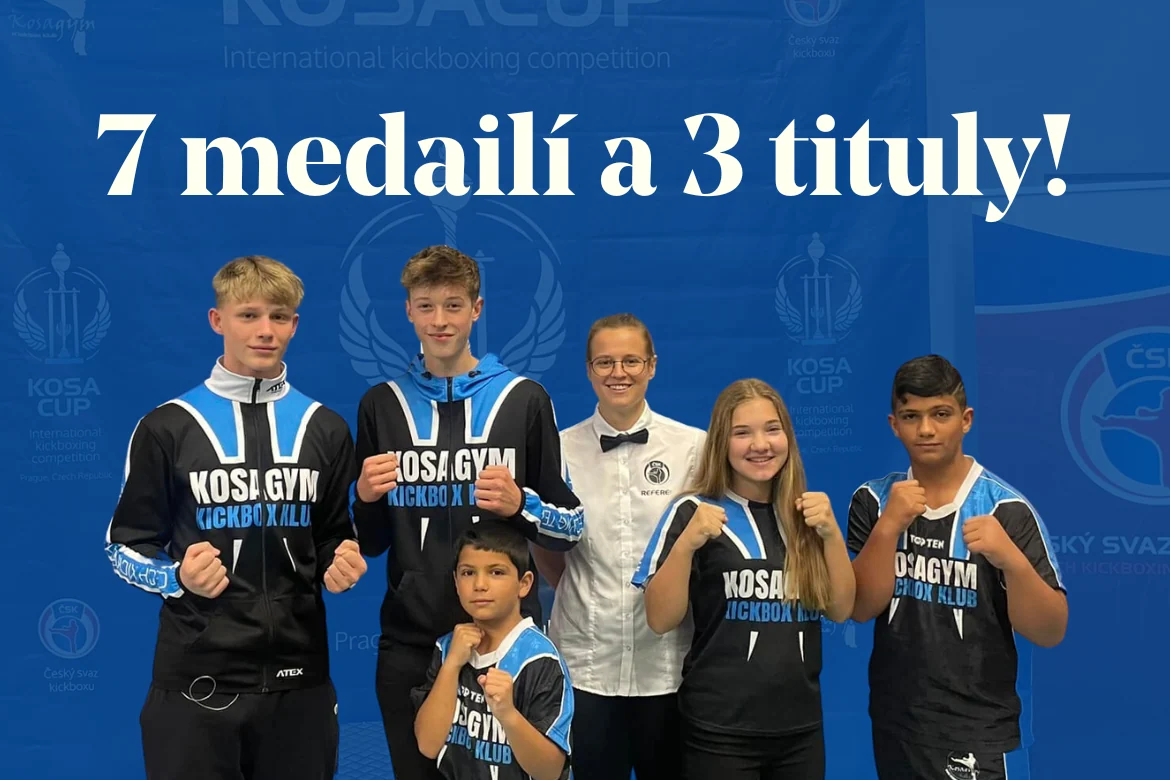 Kadaňští kickboxeři přivezli sedm medailí z prestižního pražského Kosacupu