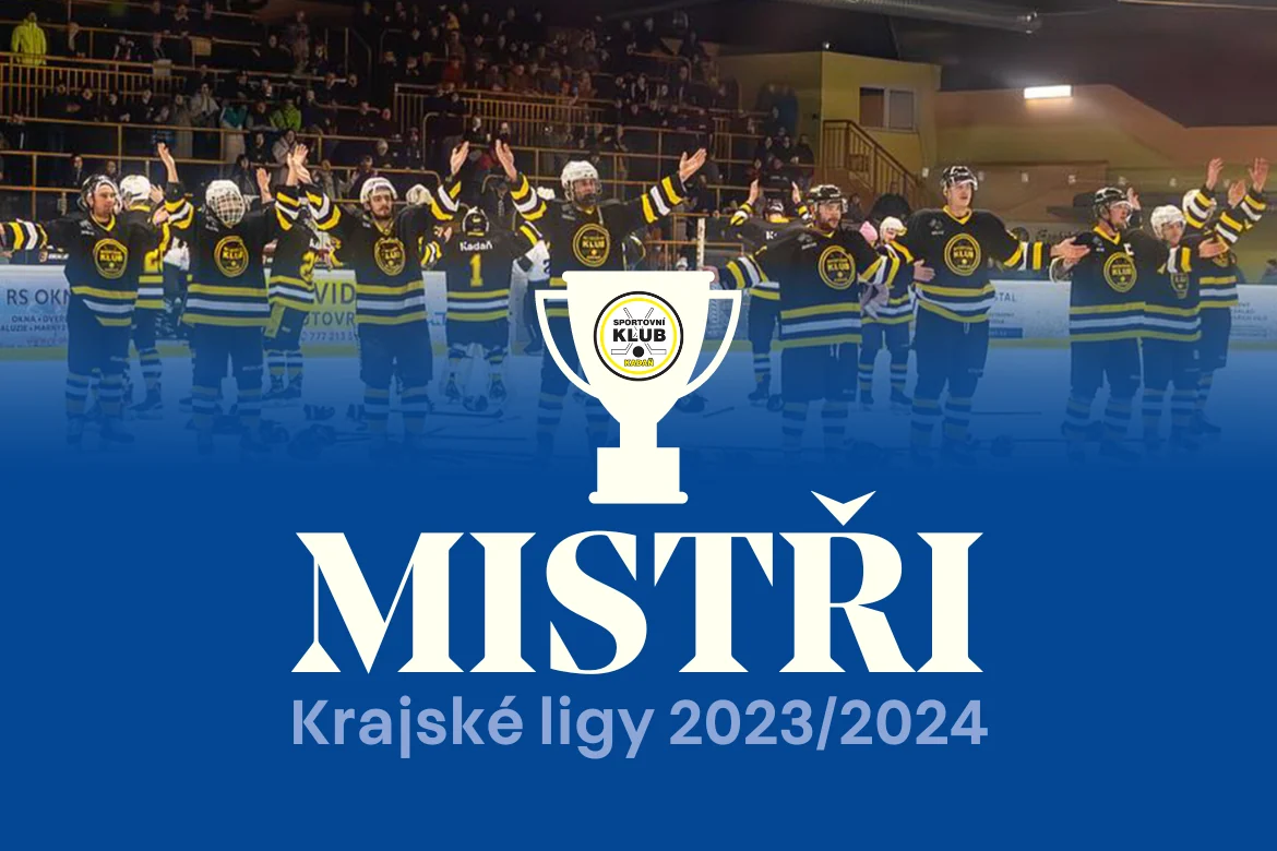 Hokejisté Kadaně se stali bez jediné porážky mistry krajské ligy