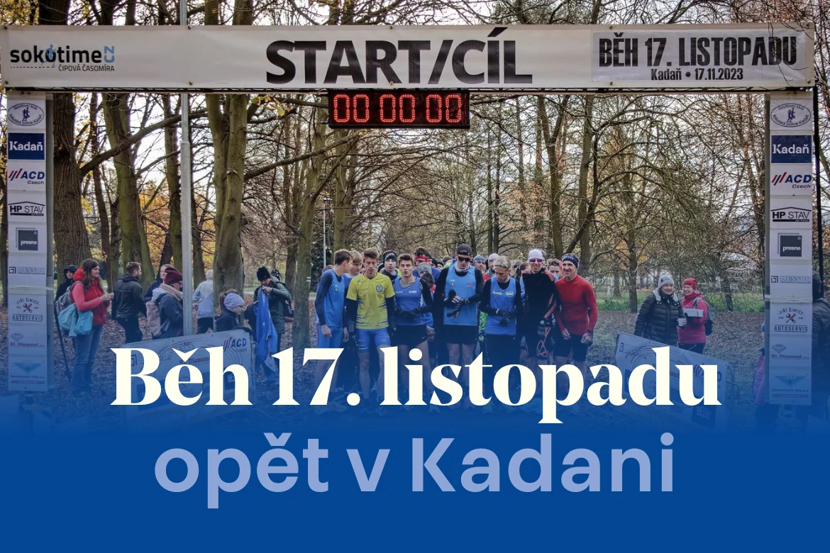 Běh 17. listopadu v Kadani má před sebou další ročník. Přijďte si zaběhat a užít si sváteční den