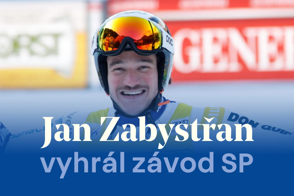 Kadaňský rodák Jan Zabystřan ovládl jako první Čech závod světového poháru v super obřím slalom