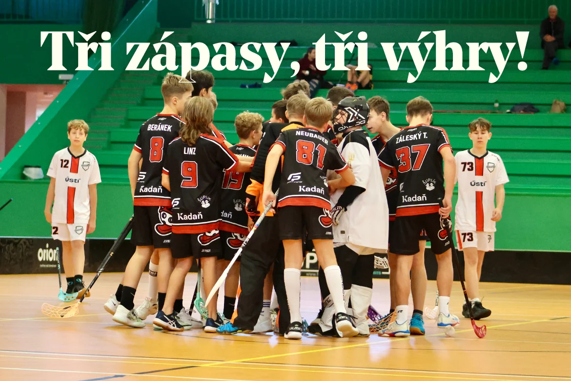 Tři zápasy a tři výhry: to byl povedený víkend v podání starších žáků kadaňských Katů