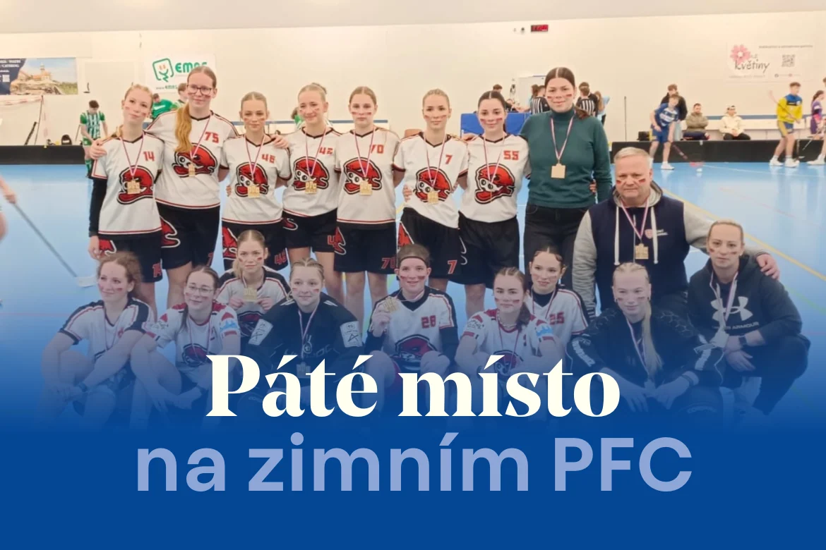 Kadaňské dívky vybojovaly páté místo na prestižním turnaji Prague Floorball Cup
